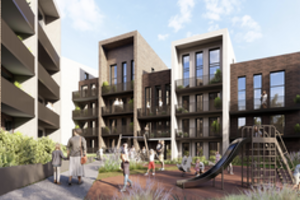 Žvėryne senas administracinis pastatas virs gražuoliu daugiabučiu 69 naujakuriams