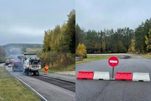 Pagaliau sulaukė: Nemuno žiede pradėti naujo asfalto klojimo darbai