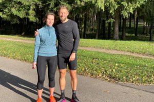 Maratonininkės Aušros Garunkšnytės gidas Linas Mikalainis: „Esu jos ginklanešys“