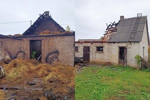 Jurbarko rajone ūkininkui kerštavę padegėjai sunaikino jo kaimynės turtą