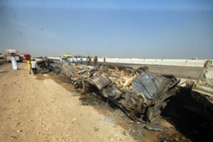 Siaubinga avarija Egipto greitkelyje: nelaimės aukomis tapo 35 žmonės