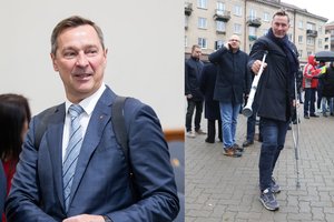 Buvęs sostinės meras Artūras Zuokas juda ramentų pagalba: prireikė operacijos