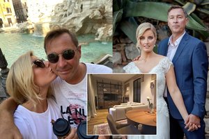 Prieš metus susituokę Artūras ir Augusta Zuokai atvėrė naujų namų prabangioje sostinės vietoje duris