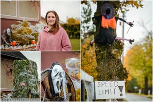 Panevėžiečiai savo kiemą pavertė Helovino parku