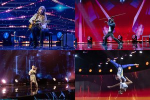 „Lietuvos talentų“ scenoje – specialiai iš JAV atvykęs šokėjas ir teisėjus be žado palikę oro gimnastai iš Ukrainos