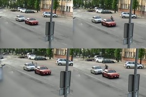 Kaip laukiniais 1990-aisiais: už garsinį signalą vairuotojas Šiauliuose sulaukė atakos