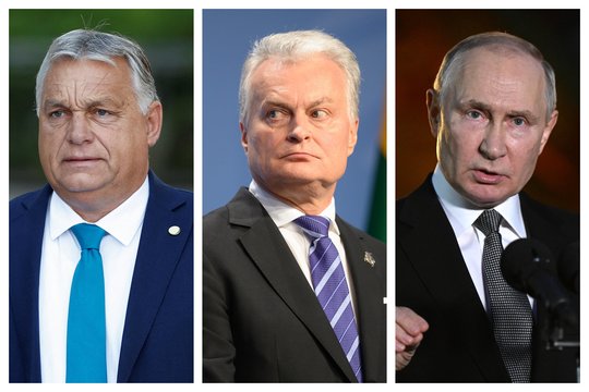 G. Nausėda EVT posėdyje sukritikavo V. Orbaną dėl susitikimo su V. Putinu: agresoriui spausti ranką nedera