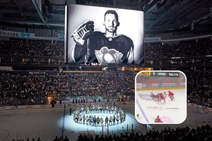 Po pačiūža perrėžto žaidėjo kaklo – šokiruotos NHL žvaigždės: atrodo, kad tai padaryta tyčia