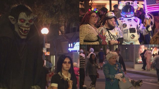 Įkoninis Helovino karnavalas grįžo į Vakarų Holivudo gatves: pamatykite išskirtinius kostiumus