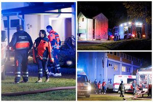 Vilniuje užsiliepsnojo senelių globos namai: du žmonės žuvo, trys išvežti į ligoninę, apie 30 evakuota