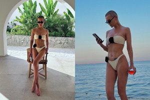 Atostogų išvykusi Indrė Burlinskaitė-Vaisieta pademonstravo nepriekaištingą figūrą