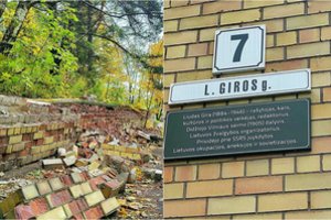 Užuot sutvarkę griūvančią sieną, kabina informacines lentas apie prie sovietizacijos prisidėjusį lietuvį