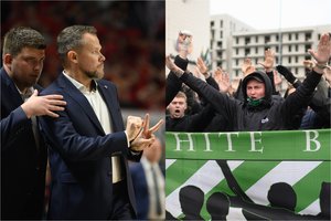 Po laimėto derbio „Žalgirio“ sirgaliai „įkando“ G. Žibėnui