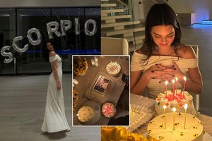 Užburiančios K. Jenner gimtadienio akimirkos: keturi tortai ir D. Versace sveikinimas