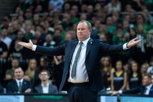 „Žalgirio“ treneris K. Maksvytis užpyko dėl ekipos įvertinimo – nepatiko žodis „duobelė“