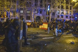 Madride – tūkstantinis protestas prieš amnestiją katalonų separatistams