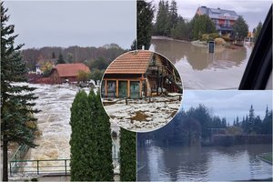 Kretinga skęsta toliau: paskelbta ekstremali situacija, nuotekų kiekis išaugo 4 kartus – jos bus išleistos į upę