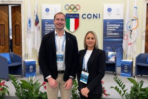 L. Asadauskaitė ir M. Griškonis dalyvavo Europos sportininkų forume