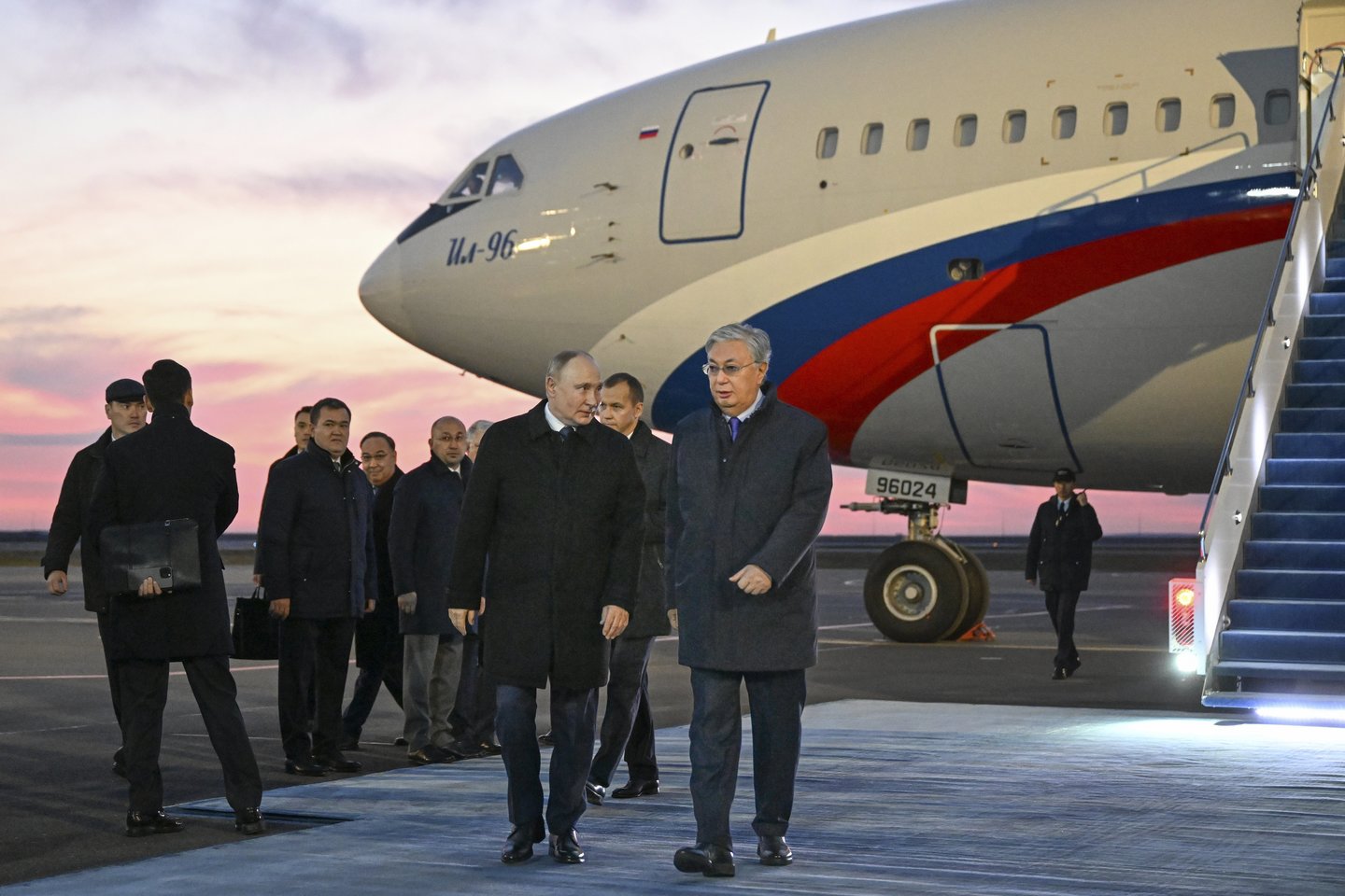 V. Putinas lankosi Kazachstane.<br>AP/Scanpix nuotr. 