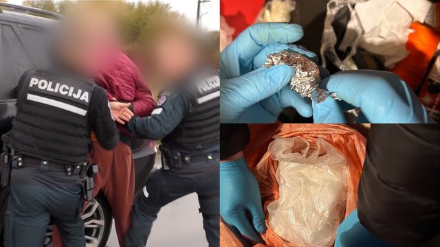 Tiriant klaipėdiečio sumušimą, policijai įkliuvo su dideliu narkotinių medžiagų kiekiu: sulaikė 3 asmenis