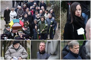 Signataras B. Kuzmickas atgulė amžinojo poilsio Antakalnio kapinėse: pagarbą atidavė V. Landsbergis ir kiti