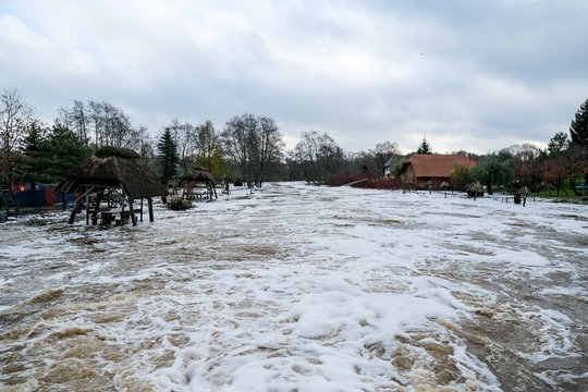  Potvynis Kretingoje.<br> K.Bakūno (ELTA) nuotr.