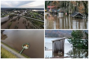 Kas vyksta liūties pasiglemžtoje Kartenoje: kadruose – apsemti namai ir vaizdas iš paukščio skrydžio