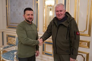 Kyjive – A. Anušausko susitikimas su V. Zelenskiu ir R. Umerovu