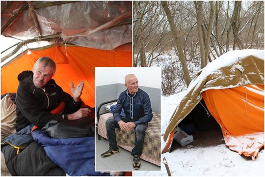 Likimo posūkis: palapinės ant Neries kranto gyventojas ryžosi pokyčiams