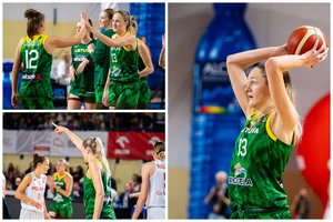 Auksine pergale, kambarioke ir komanda pasidžiaugusi Lietuvos rinktinės kapitonė G. Petronytė: „Nežinau, kas galėtų būti geriau“