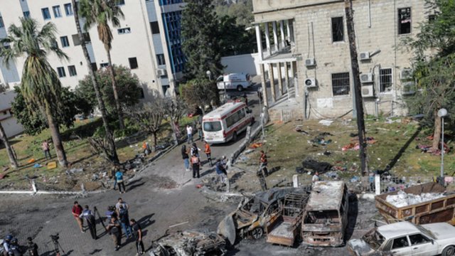 Tragiška situacija Gazos ligoninėje – tapo mūšių epicentru: silpniausi skaičiuoja paskutines minutes