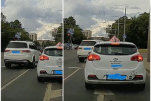 „Kelių patruliai: viskas užfiksuota“: įžūlų „Mercedes“ manevrą laiku pastebėjo ne tik pradedantysis vairuotojas