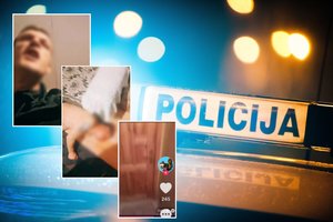 Mirtinai žmogų sumušęs jaunuolis savo žiaurius poelgius filmavo ir pats: vaizdo įraše – spyriai į duris ir sumišę kaimynai