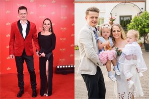 I. Puzaraitė-Žvagulienė jaukiai pasveikino vyrą Ą. Žvagulį: pasidalijo nematytais kadrais