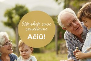 Lrytas.lt kviečia tarti „Ačiū seneliams“ ir pradžiuginti ne tik dėmesiu, bet ir dovanomis