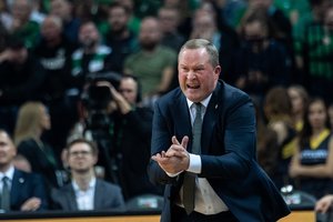 Duobėje atsidūręs K. Maksvytis tiki krepšinio dievais: „Viską parodys kitos rungtynės“