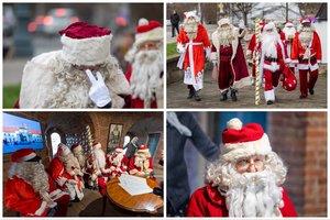 Ypatingas momentas, privertęs visus nusišypsoti: kadruose – pirmasis Baltijos šalių Kalėdų Senelių suvažiavimas