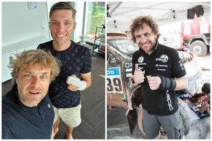 Kreipėsi patarimo dėl rankos traumos, o sutarė drauge važiuoti Dakare