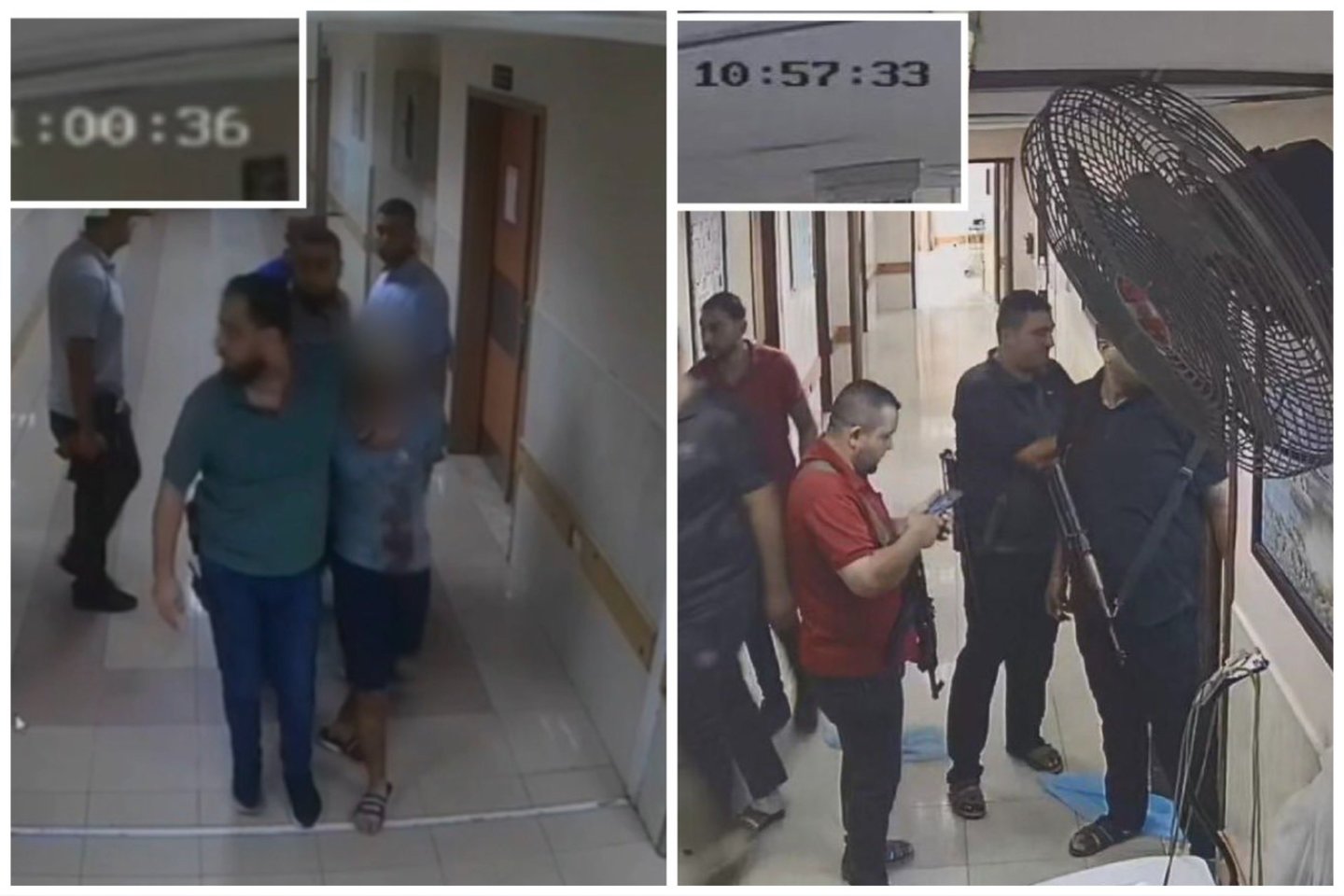  IDF paskelbti vaizdai iš Al-Šifos ligoninės.<br> IDF kadrai.
