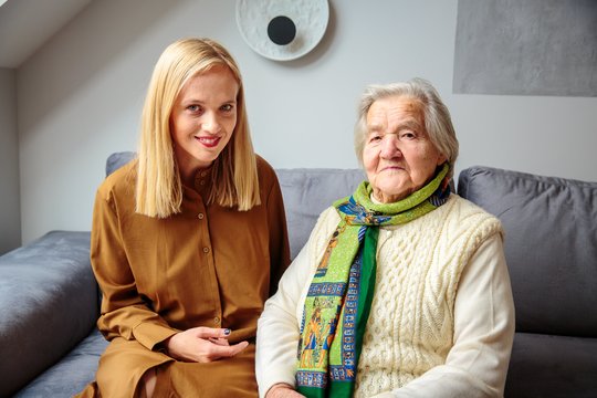  Živilė Kropaitė-Basiulė labai gražiai sutaria su savo močiute Ona Butrimaite-Lauriniene.