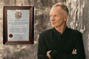 Legendiniam atlikėjui Stingui įteiktas garbingas apdovanojimas