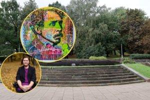 Parlamentarė siūlo P. Cvirkos skverą Vilniuje pavadinti Čiurlionių vardu