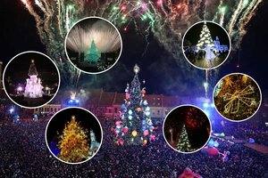 Ar ši Kauno Kalėdų eglė – pati įspūdingiausia? Štai kaip Laikinoji sostinė puošėsi nuo 2008-ųjų