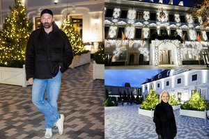 Dar viena kalėdinė fotosienelė Vilniuje: M. Petruškevičius įspūdingai išpuošė viešbutį „Pacai“