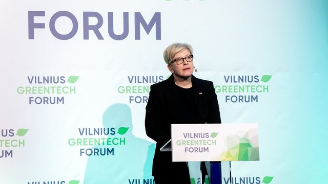 Vilniuje prasidėjo „GreenTech Vilnius“ forumas: I. Šimonytė akcentavo energetinę nepriklausomybę