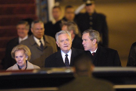 G.Busho vizitas Lietuvoje 2022-aisiais.<br>R.Jurgaičio nuotr.