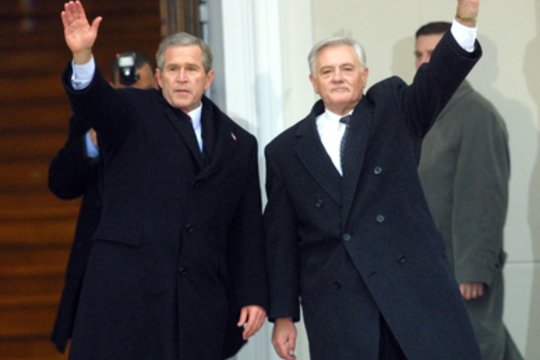 G.Busho vizitas Lietuvoje 2022-aisiais.<br>P.Lileikio nuotr.