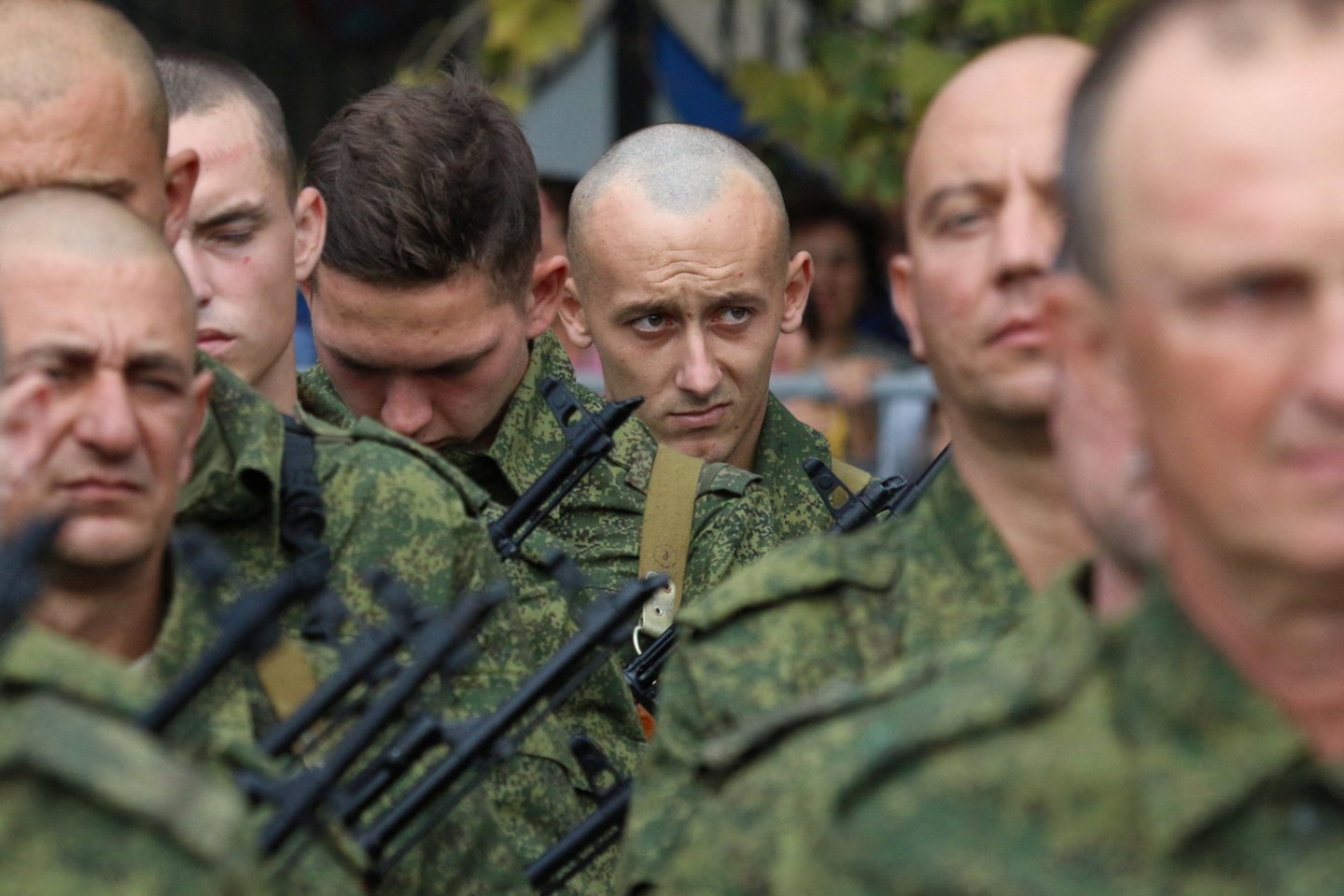 Rusijos kareiviai Sevastopolyje.<br>Reuters/Scanpix nuotr.