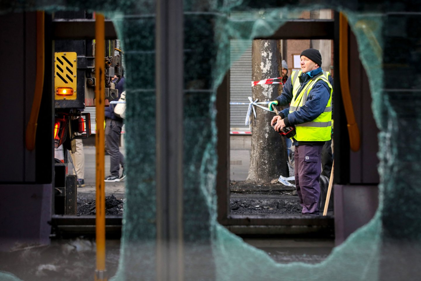 Riaušės Dubline.<br>AFP/Scanpix nuotr.