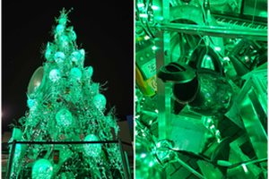 Aplankė įžiebtą pirmąją šalyje kalėdinę eglę – už žaliaskarę vilnietę labiau nustebino kitas dalykas